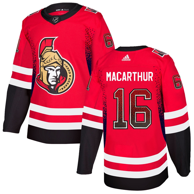 Senators 16 Clarke MacArthur Red Drift Fashion  Jersey