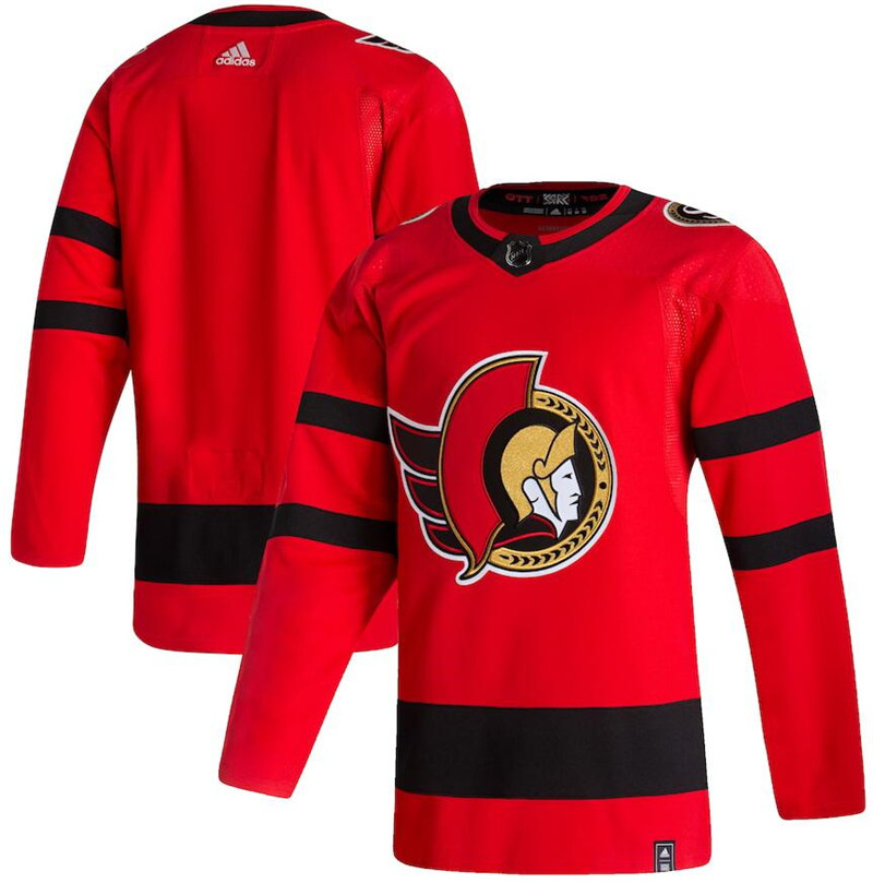 Senators Blank Red 2020 21 Reverse Retro Adidas Jersey