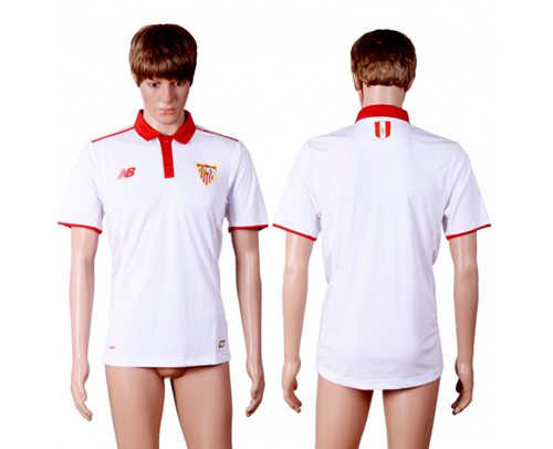 Sevilla Blank Home Soccer Club Jersey