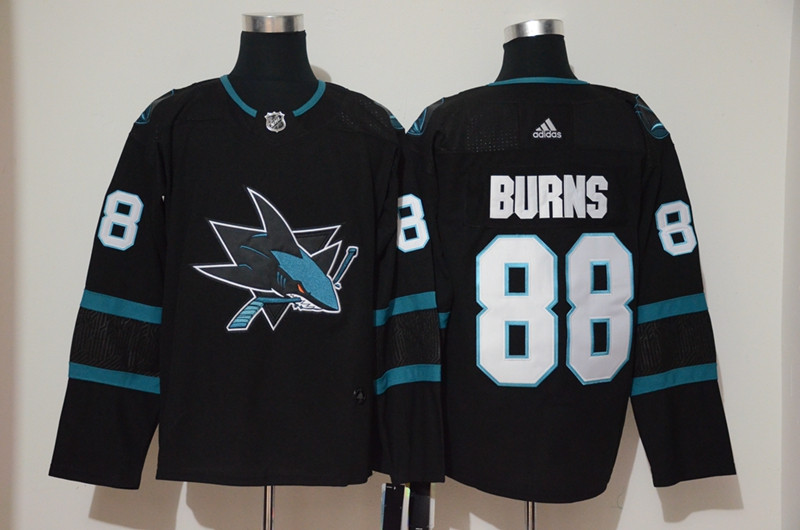 Sharks 88 Brent Burns Black  Jersey