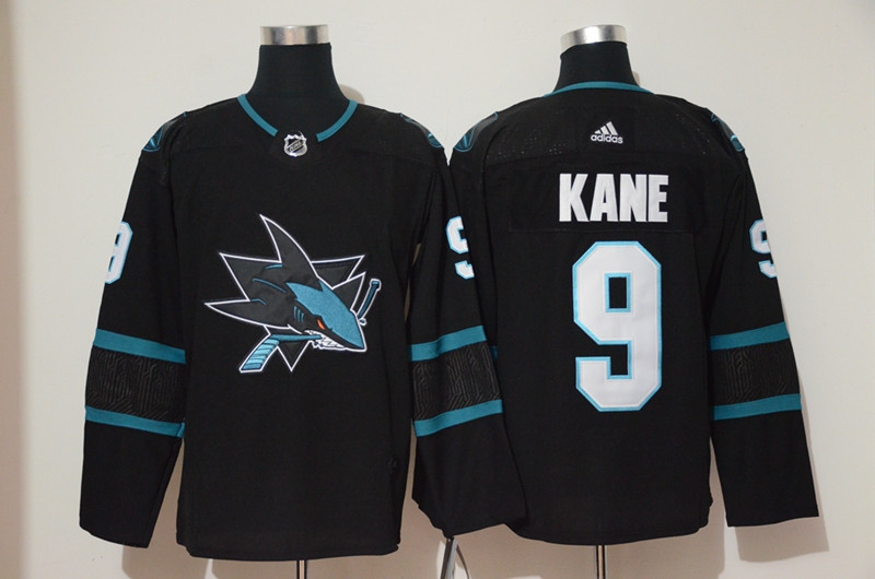 Sharks 9 Evander Kane Black  Jersey