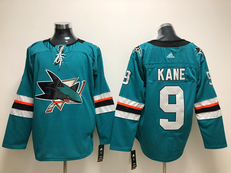 Sharks 9 Evander Kane Teal  Jersey