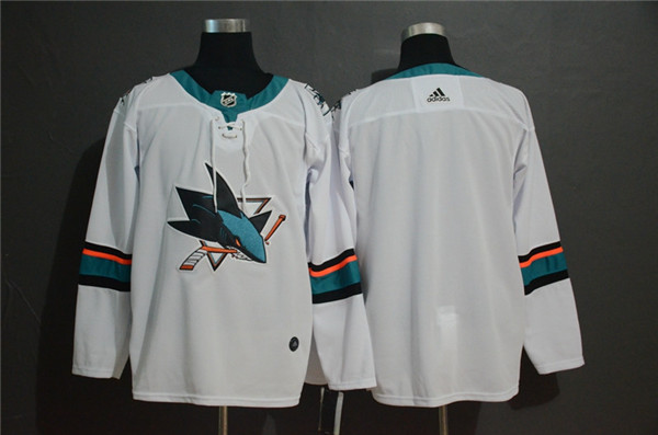 Sharks Blank White  Jersey