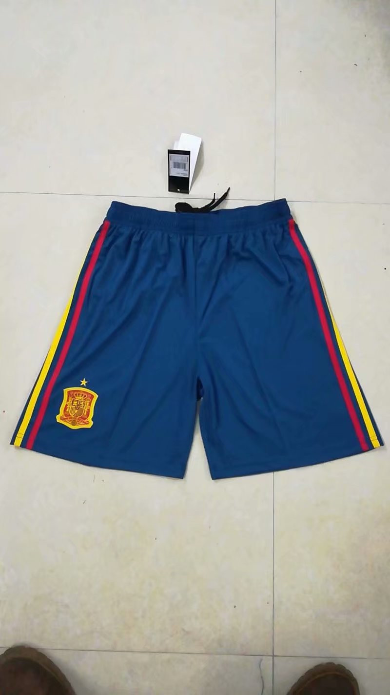 Spain Home 2018 FIFA World Cup Thailand Soccer Shorts