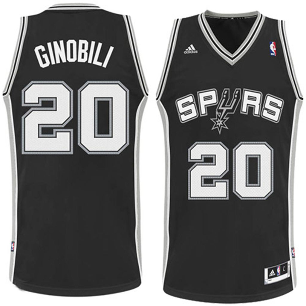 Manu Ginobili San Antonio Spurs Revolution 30 Swingman Jersey Black