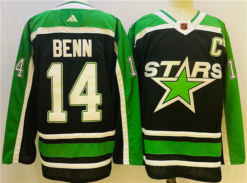 Stars 14 Jamie Benn Green Reverse Retro Adidas Jersey