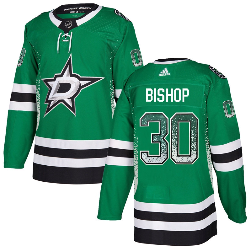 Stars 30 Ben Bishop Green Drift Fashion  Jersey