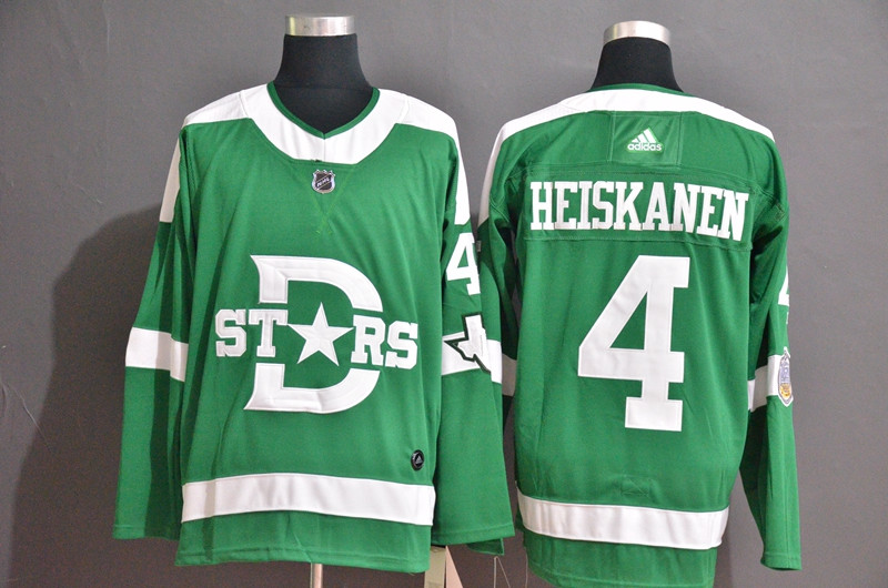 Stars 4 Miro Heiskanen Green 2020 Winter Classic Adidas Jersey