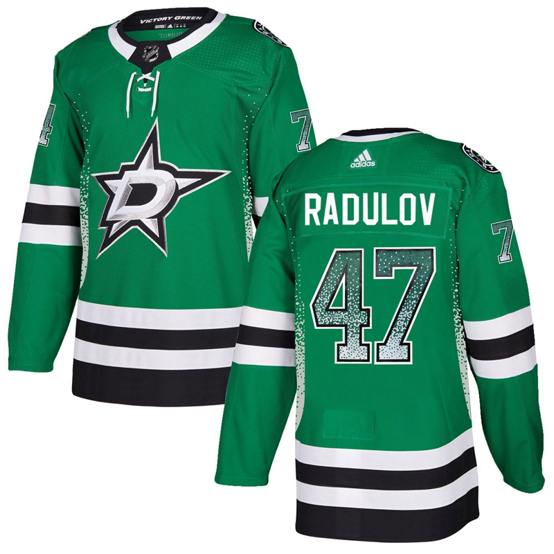 Stars 47 Alexander Radulov Green Drift Fashion  Jersey