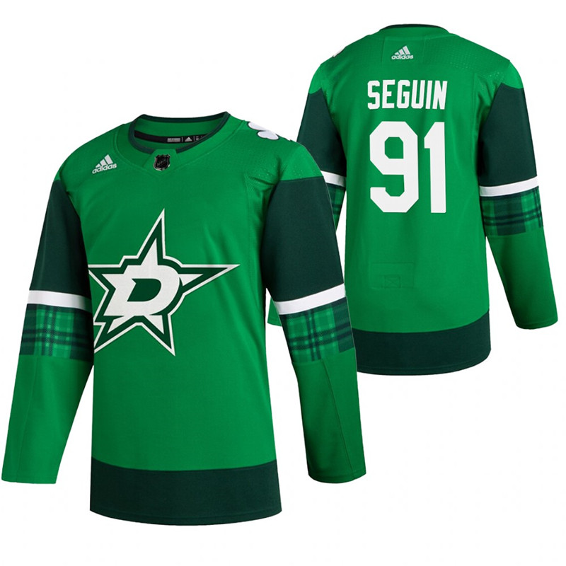 Stars 91 Tyler Seguin Green 2020 Adidas Jersey