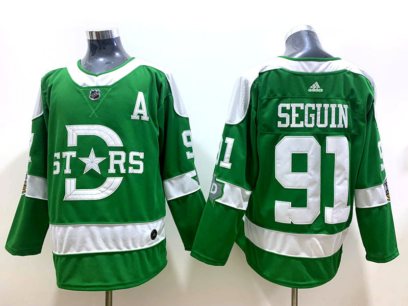 Stars 91 Tyler Seguin Green 2020 Winter Classic Adidas Jersey