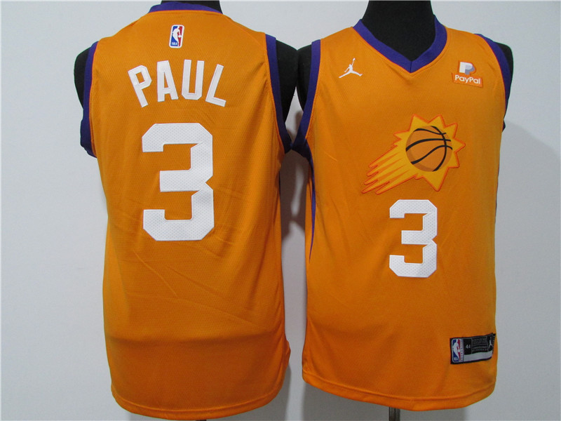 Suns 3 Chris Paul Orange 2020 21 City Edition Swingman Jersey