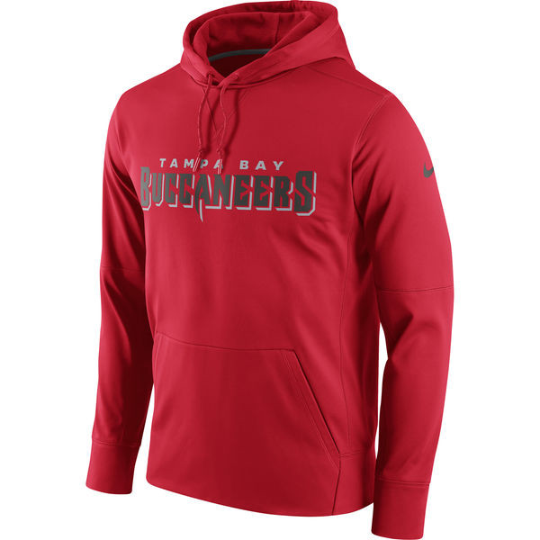 Tampa Bay Buccaneers  Circuit Wordmark Essential Performance Pullover Hoodie Red