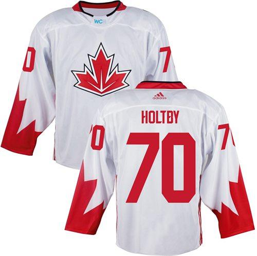 Team Canada 70 Braden Holtby White 2016 World Cup Stitched NHL Jersey