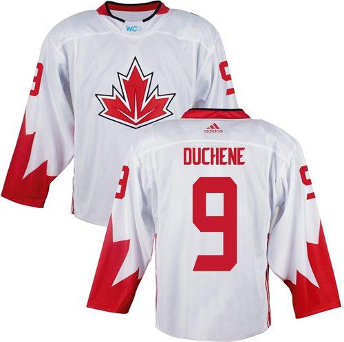 Team Canada 9 Matt Duchene White 2016 World Cup Stitched NHL Jersey