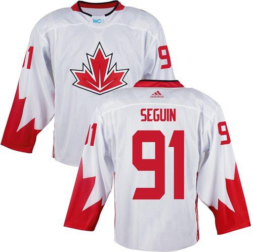 Team Canada 91 Tyler Seguin White 2016 World Cup Stitched NHL Jersey