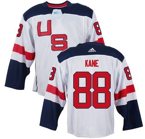 Team USA 88 Patrick Kane White 2016 World Cup Stitched NHL Jersey