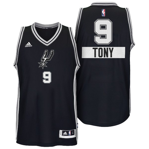 San Antonio Spurs #9 Tony Parker 2014 Christmas Day Big Logo Jersey