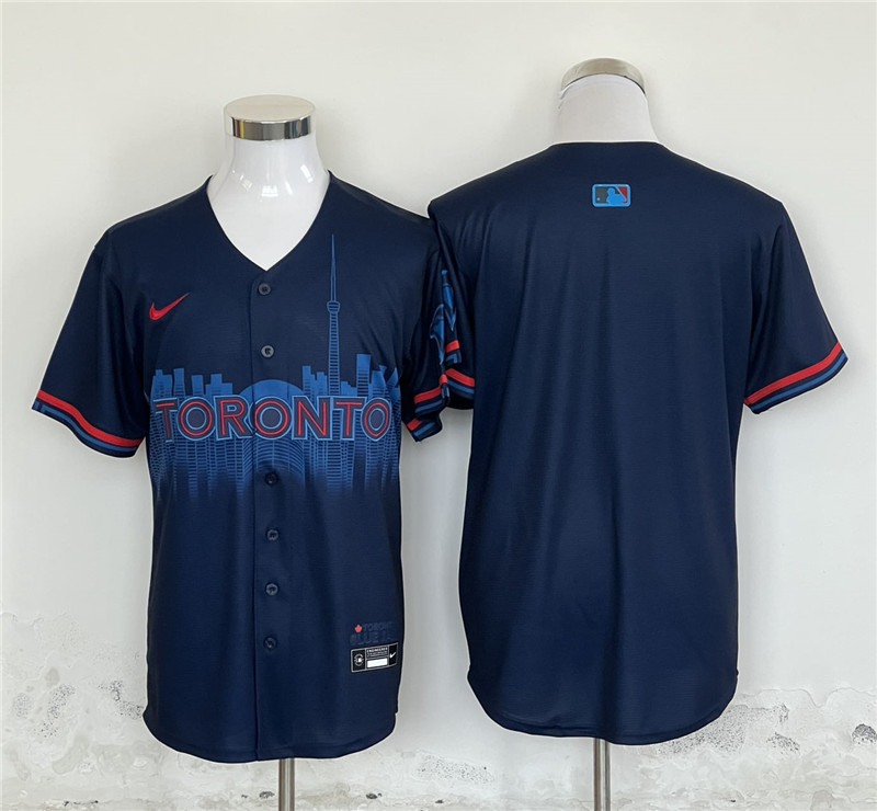 Toronto Blue Jays Blank Nike Navy 2024 City Connect Limited Player Jersey
