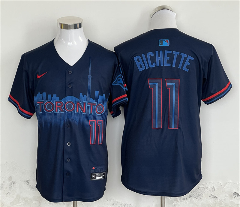 Toronto Blue Jays Bo Bichette 11 Nike Navy 2024 City Connect Limited Player Jersey