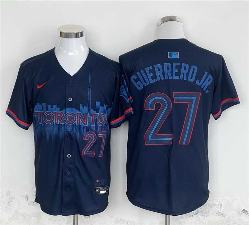 Toronto Blue Jays Vladimir Guerrero Jr 27 Nike Navy 2024 City Connect Limited Player Jersey