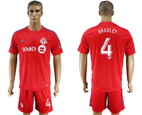 Toronto FC 4 Bradley Home Soccer Club Jersey