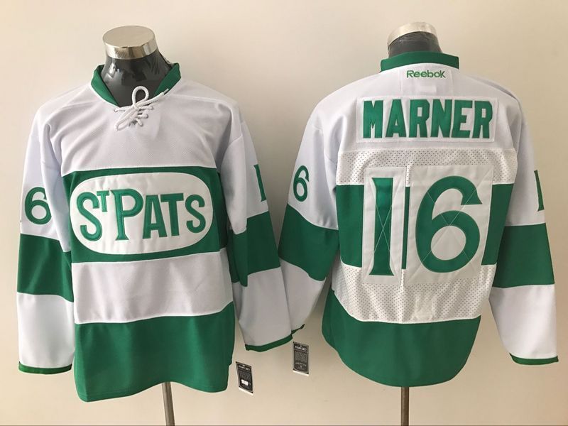 Toronto Maple Leafs 16 Darcy Tucker White Green St Patrick Day Stitched NHL Jersey