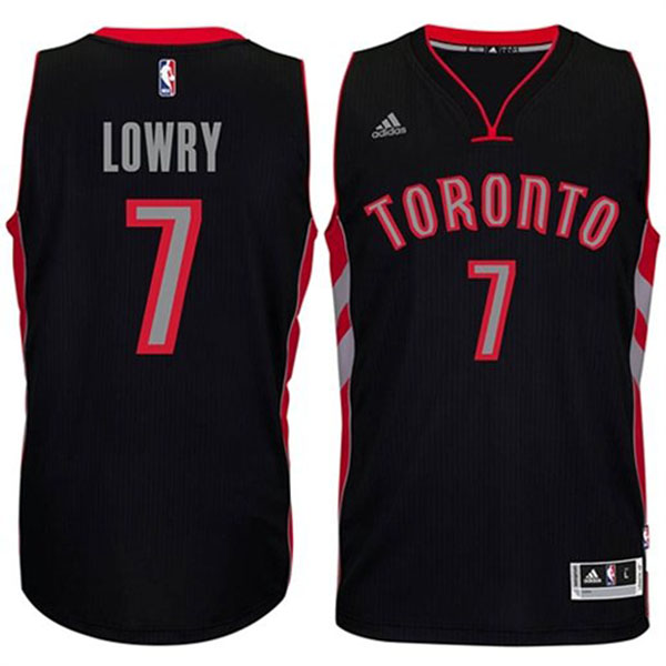 Toronto Raptors 7 Kyle Lowry 2014 15 New Swingman Alternative Black Jersey