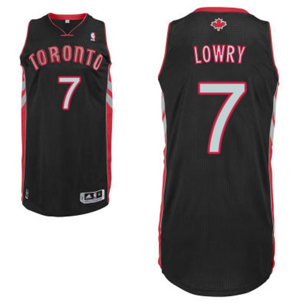 Toronto Raptors 7 Kyle Lowry Revolution 30 Swingman Black Jersey