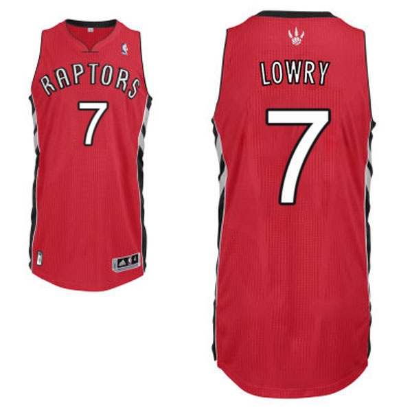 Toronto Raptors 7 Kyle Lowry Revolution 30 Swingman Road Red Jersey