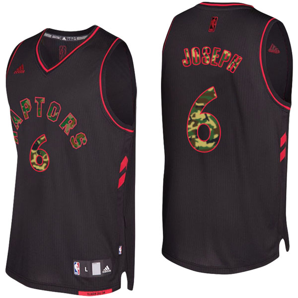 Toronto Raptors Cory Joseph Camo Fashion Swingman Black Jersey