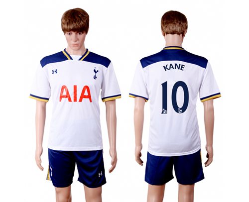 Tottenham Hotspur 10 Kane White Home Soccer Club Jersey