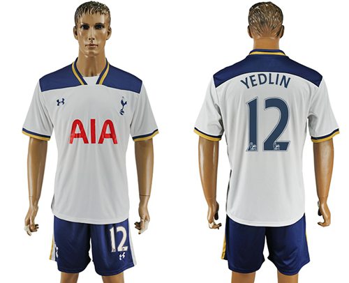 Tottenham Hotspur 12 Yedlin White Home Soccer Club Jersey