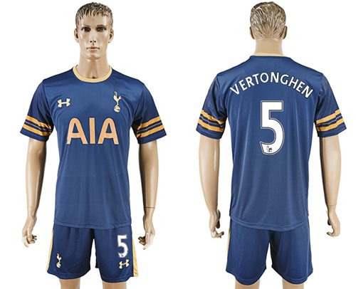 Tottenham Hotspur 5 Vertonghen Away Soccer Club Jersey