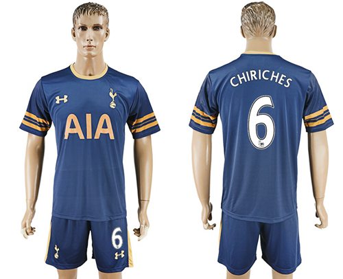 Tottenham Hotspur 6 Chiriches Away Soccer Club Jersey