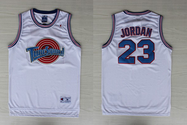 Tune Squad jersey Michael Jordan ! Tune Squad Space Jam Movie White Jersey