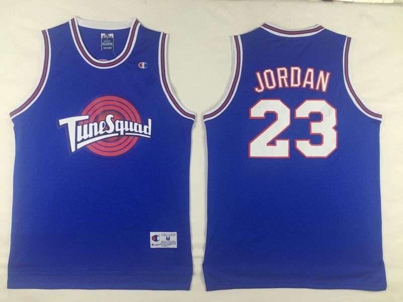 Tune Squad jersey Michael Jordan 23 Tune Squad Space Jam Movie Blue Jersey