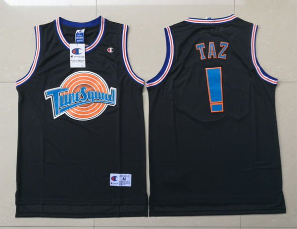 Tune Squad jersey TAZ Tune Squad Space Jam Movie Black Jersey