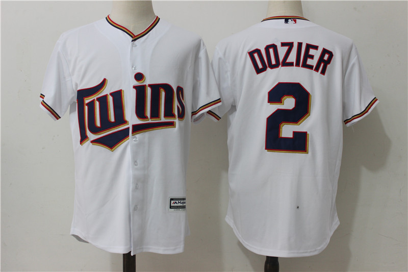 Twins 2 Brian Dozier White Alternate Cool Base Jersey