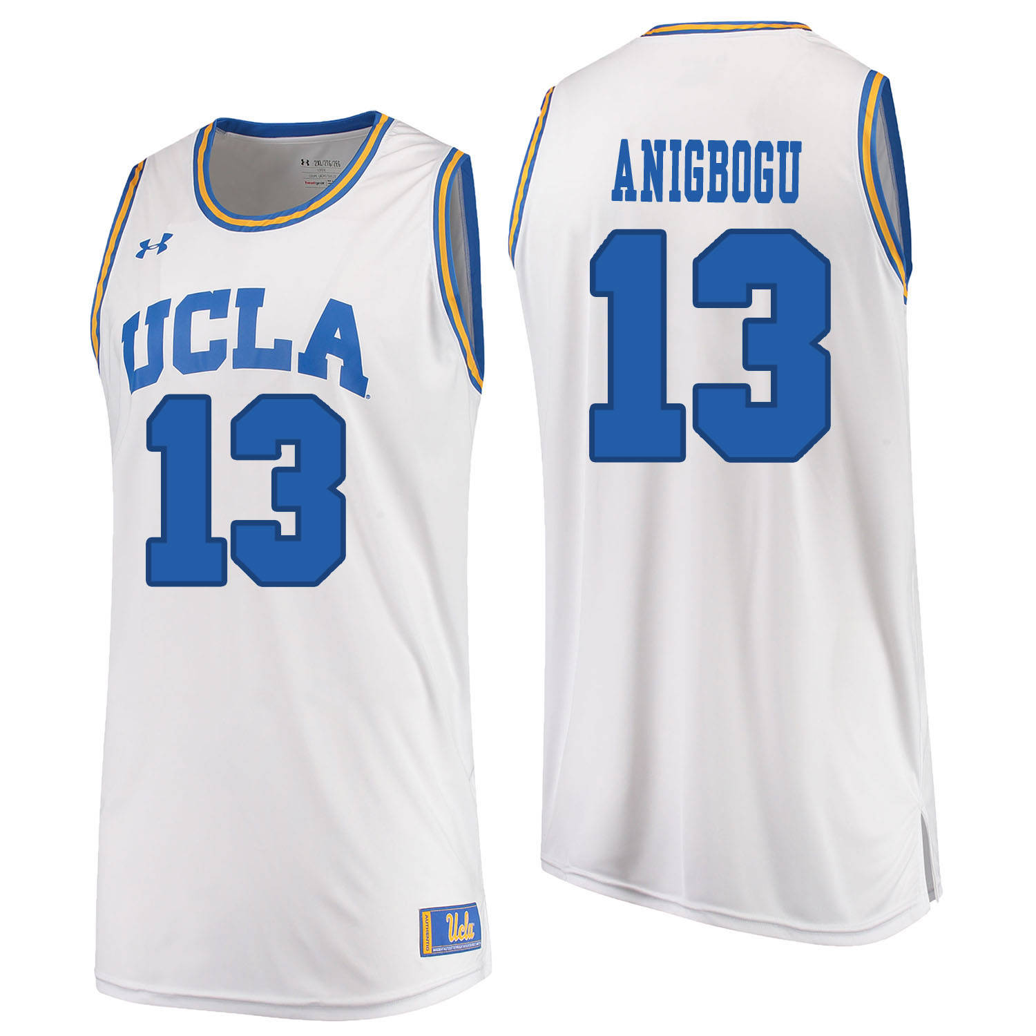 UCLA Bruins 13 Ike Anigbogu White College Basketball Jersey