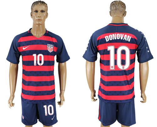 USA 10 DONOVAN 2017 CONCACAF Gold Cup Away Soccer Jersey