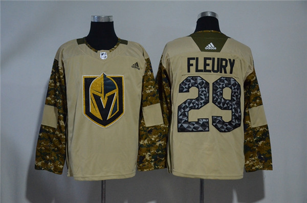 Vegas Golden Knights 29 Marc Andre Fleury Camo 2017 Veterans Day  Jersey