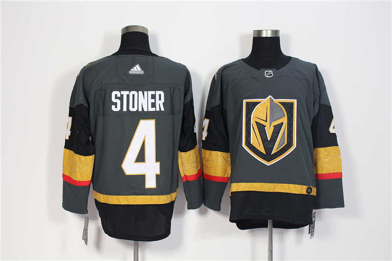 Vegas Golden Knights 4 Clayton Stoner Gray  Jersey