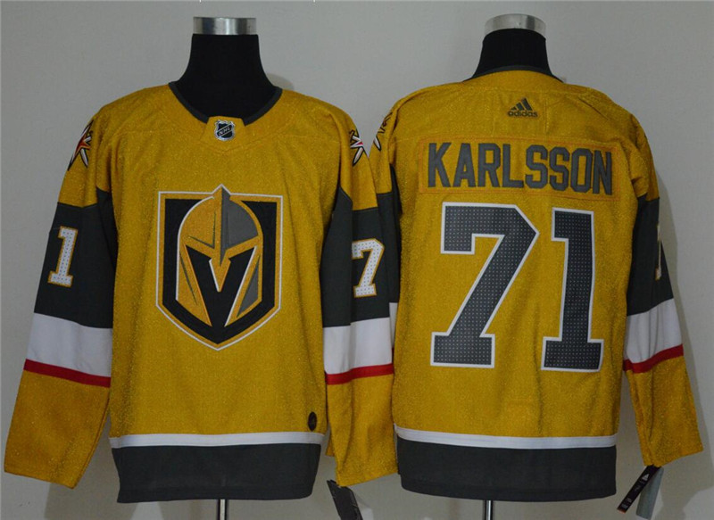 Vegas Golden Knights 71 William Karlsson Gold 2020 21 Adidas Jersey
