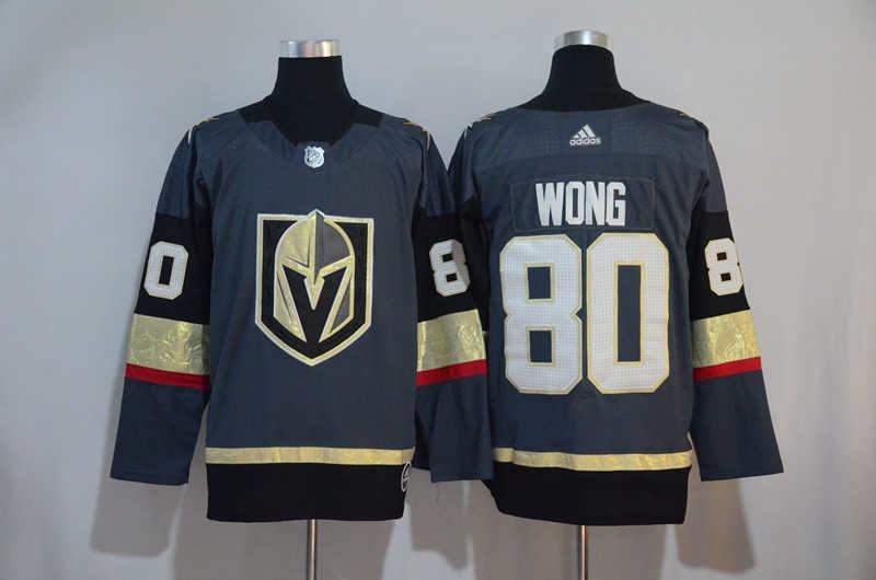 Vegas Golden Knights 80 Tyler Wong Gray  Jersey