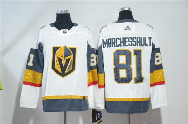 Vegas Golden Knights 81 Jonathan Marchessault White  Jersey