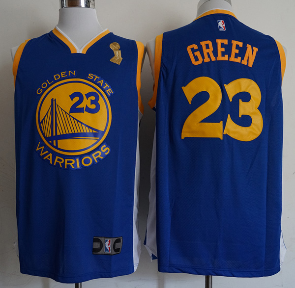 Warriors #23 Draymond Green Blue 2018 NBA Champions  Swingman Jersey