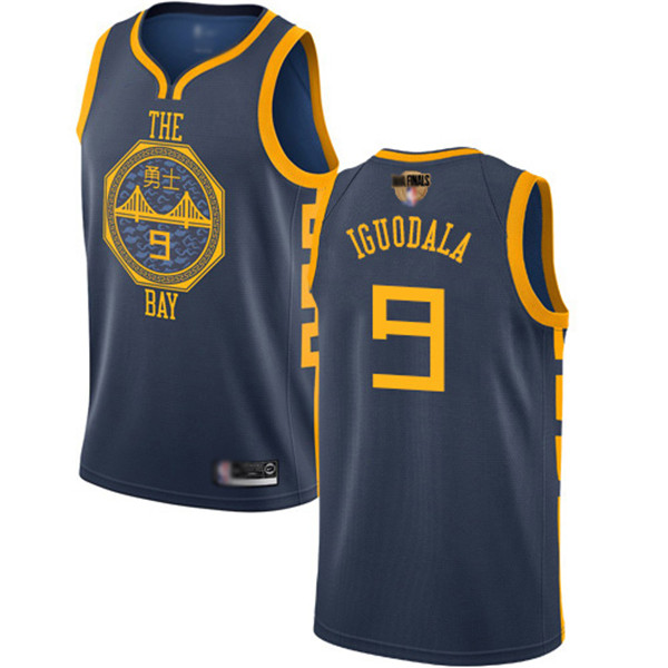 Warriors #9 Andre Iguodala Navy 2019 Finals Bound Basketball Swingman City Edition 2018 19 Jersey