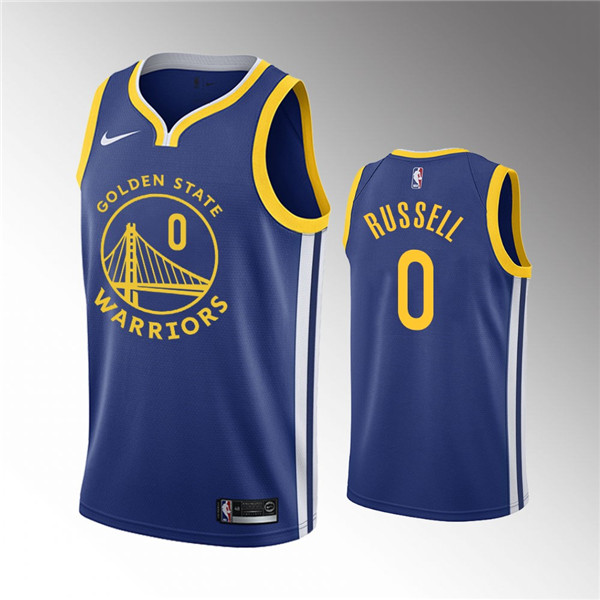 Warriors 0 D'angelo Russell Blue 2020 New Nike Swingman Jersey