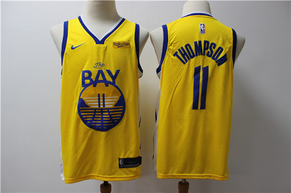 Warriors 11 Klay Thompson Blue 2020 New Nike Swingman Jersey